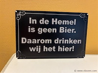 Retro-metalen sierbord - afbeelding 1 van  1