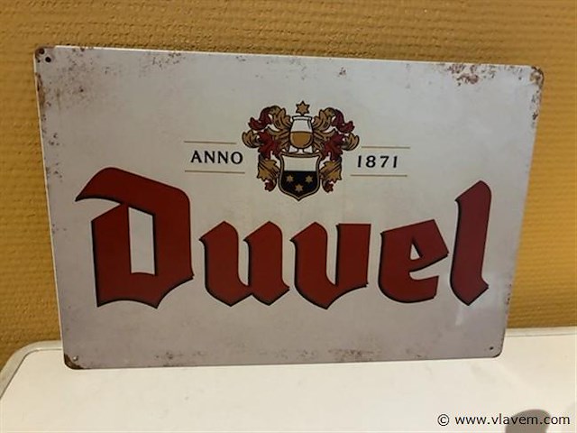 Retro-metalen sierbord - afbeelding 1 van  1