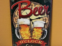Retro-metalen sierbord - afbeelding 1 van  1
