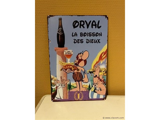 Retro-metalen sierbord - afbeelding 1 van  1