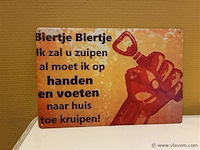 Retro-metalen sierbord - afbeelding 1 van  1