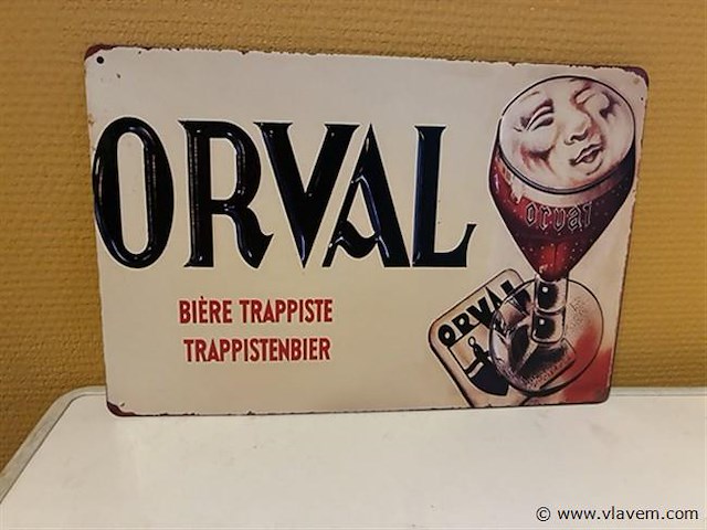 Retro-metalen sierbord - afbeelding 1 van  1