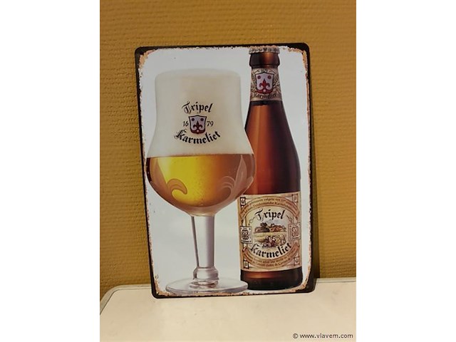 Retro-metalen sierbord - afbeelding 1 van  1