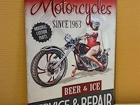 Retro-metalen sierbord - afbeelding 1 van  1