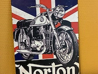 Retro-metalen sierbord - afbeelding 1 van  1