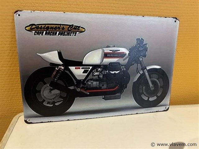 Retro-metalen sierbord - afbeelding 1 van  1