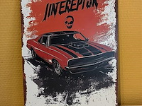 Retro-metalen sierbord - afbeelding 1 van  1