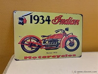 Retro-metalen sierbord - afbeelding 1 van  1