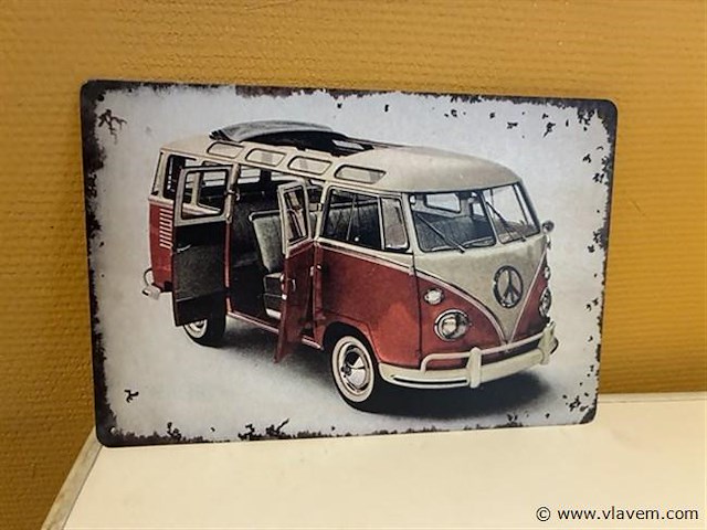 Retro-metalen sierbord - afbeelding 1 van  1