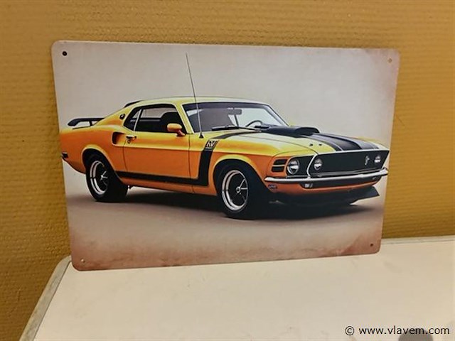 Retro-metalen sierbord - afbeelding 1 van  1