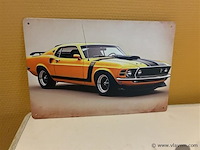 Retro-metalen sierbord - afbeelding 1 van  1