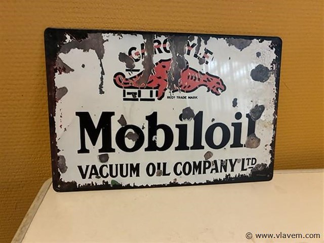 Retro-metalen sierbord - afbeelding 1 van  1