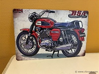 Retro-metalen sierbord - afbeelding 1 van  1