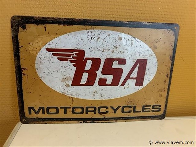 Retro-metalen sierbord - afbeelding 1 van  1