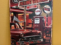 Retro-metalen sierbord - afbeelding 1 van  1