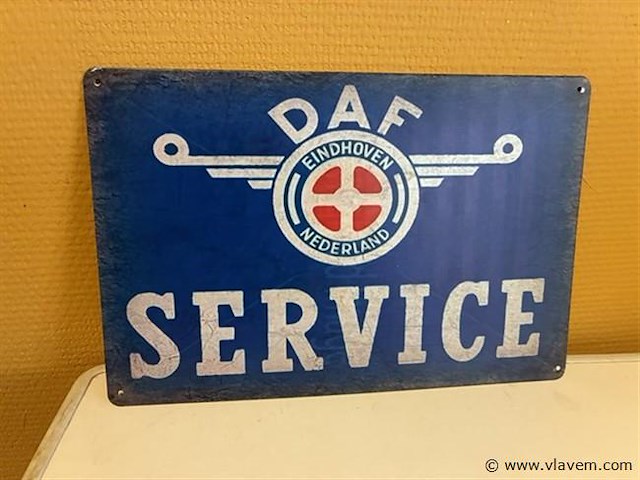 Retro-metalen sierbord - afbeelding 1 van  1