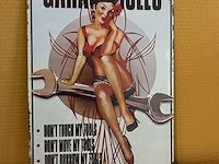 Retro-metalen sierbord - afbeelding 1 van  1