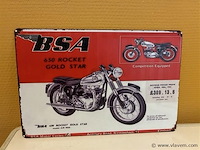 Retro-metalen sierbord - afbeelding 1 van  1