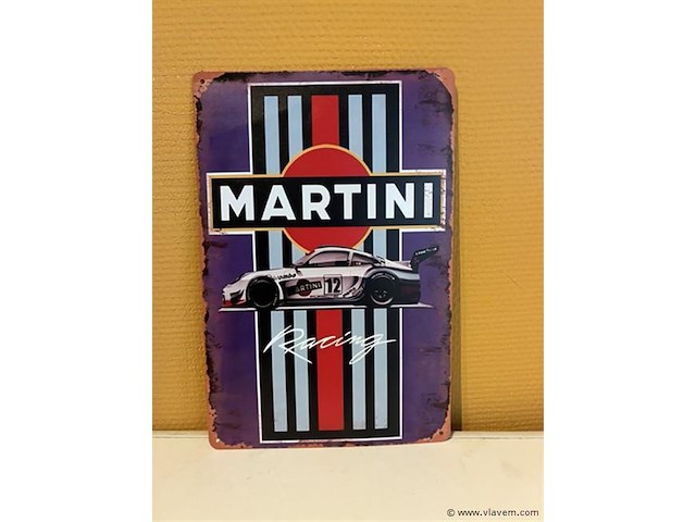 Retro-metalen sierbord - afbeelding 1 van  1