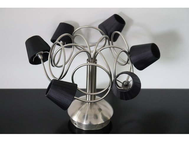 Retro plafondlamp met 6 lichtpunten - afbeelding 1 van  5