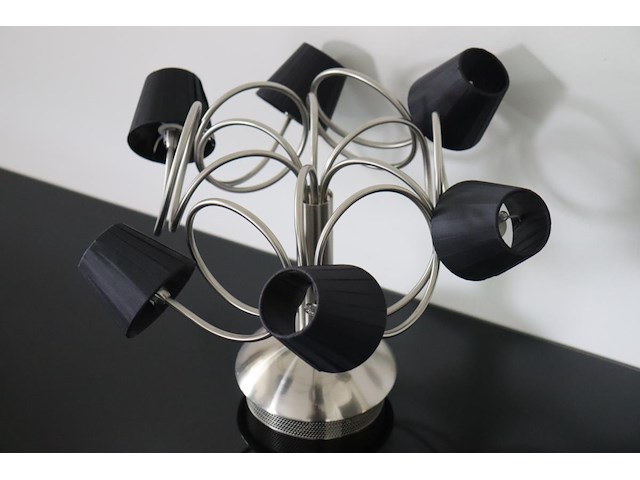 Retro plafondlamp met 6 lichtpunten - afbeelding 2 van  5