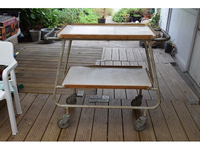 Retro serveerwagen willy van der meeken - afbeelding 1 van  5