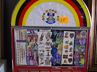 Retro sticker automaat - afbeelding 1 van  3