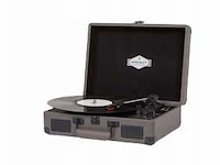Retro-stijl platenspelerbehuizing met auna bluetooth-codering - afbeelding 3 van  7