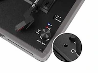 Retro-stijl platenspelerbehuizing met auna bluetooth-codering - afbeelding 6 van  7