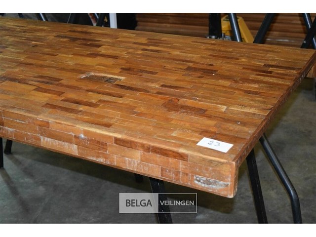 Retro tafel 160x78cm - afbeelding 2 van  4