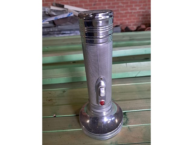 Retro zaklamp 5 x werkend nieuw h 190 mm - afbeelding 3 van  6