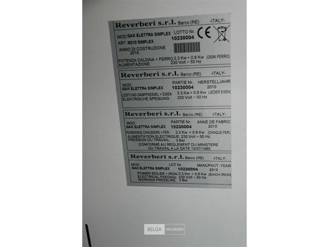 Reverberi strijktafel - afbeelding 7 van  9