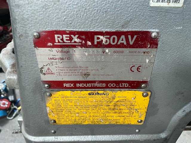 Rex p50av draadsnijmachine - afbeelding 3 van  11