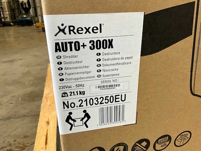 Rexel auto+300x papier shredder (2x) - afbeelding 2 van  3