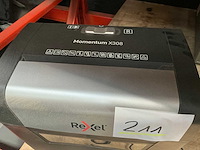 Rexel momentum x308 papier shredder - afbeelding 2 van  2