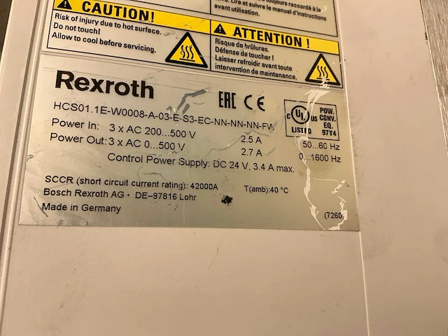 Rexroth hcs01.1e-w0008-a…. frequentieregelaar (3x) - afbeelding 4 van  6