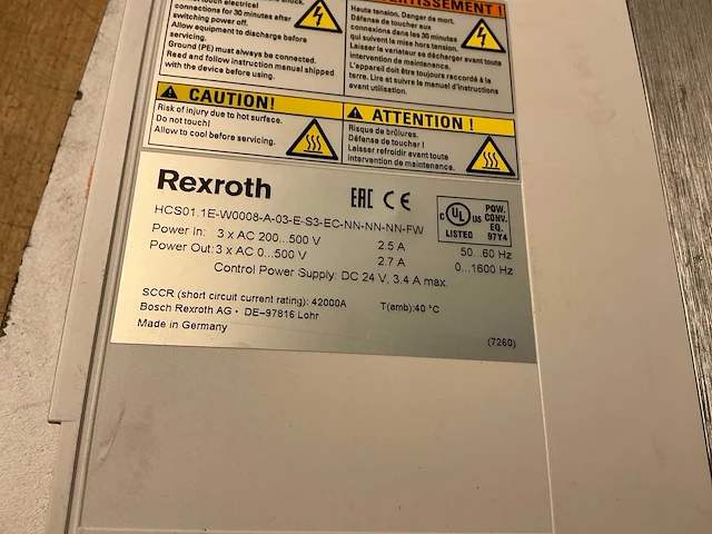 Rexroth hcs01.1e-w0008-a…. frequentieregelaar (3x) - afbeelding 6 van  6