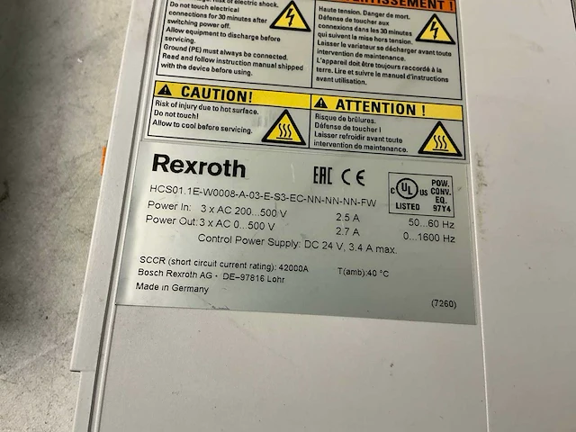 Rexroth hcs01.1e-w0008-a…. frequentieregelaar (3x) - afbeelding 5 van  6