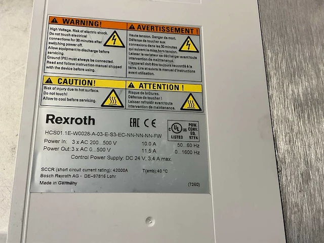 Rexroth hcs01.1e-w0028-a… frequentieregelaar (2x) - afbeelding 4 van  5