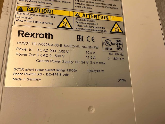 Rexroth hcs01.1e-w0028-a… frequentieregelaar (2x) - afbeelding 6 van  7