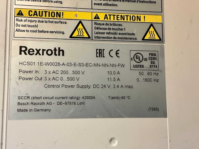 Rexroth hcs01.1e-w0028-a… frequentieregelaar (2x) - afbeelding 2 van  11