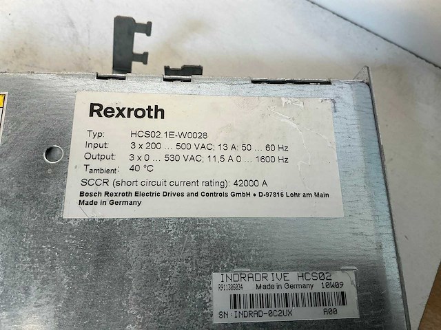 Rexroth indradrive c hcs02.1e-w0028 drive (2x) - afbeelding 5 van  6