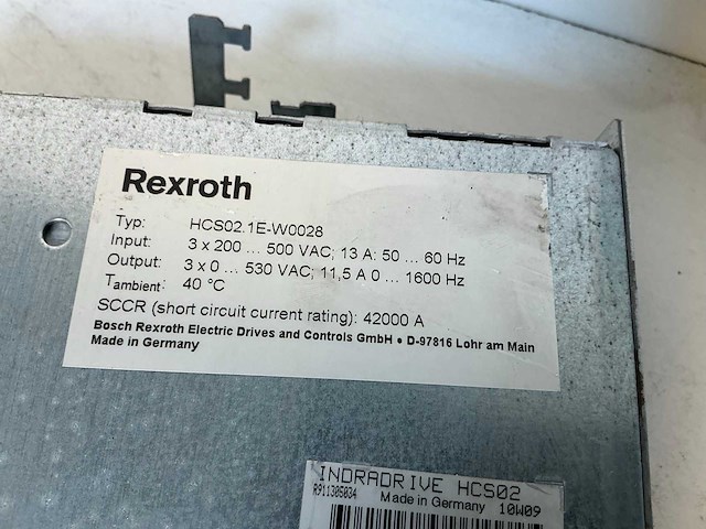 Rexroth indradrive c hcs02.1e-w0028 drive (2x) - afbeelding 7 van  8