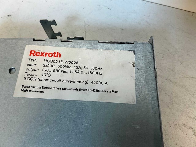 Rexroth indradrive c hcs02.1e-w0028 drive (2x) - afbeelding 8 van  8