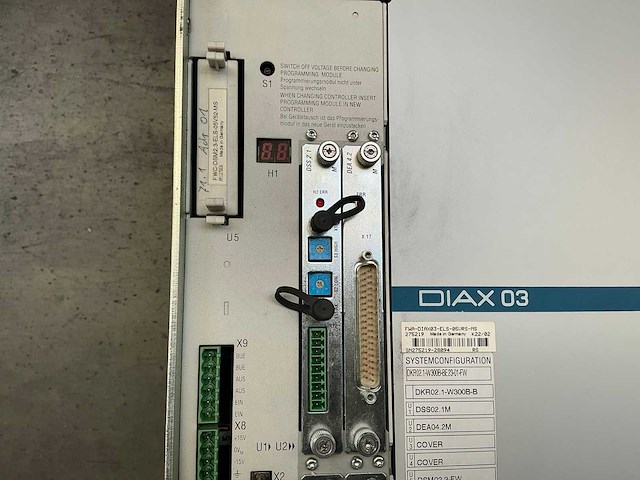 Rexroth indramat diax03 / dkr02 industriële servo aandrijfregelaar - afbeelding 8 van  10