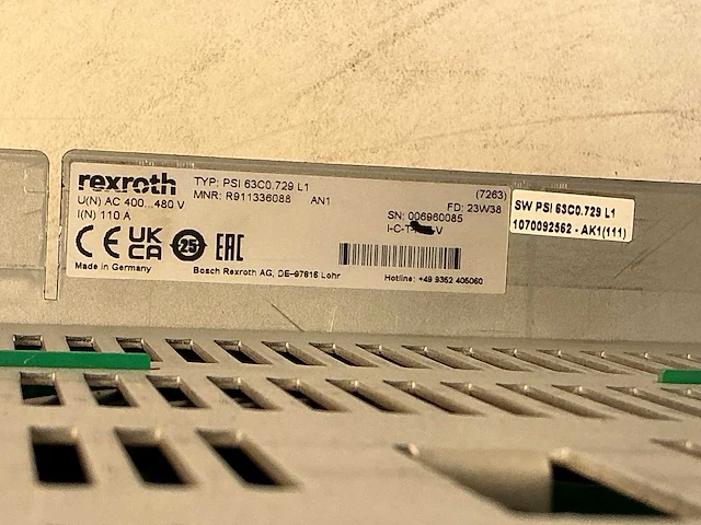 Rexroth psi6000 psi63c0.729l1 frequentie-omvormer - afbeelding 5 van  5