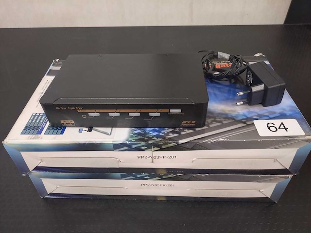 Rextron - 2x video splitter dvi - afbeelding 1 van  2