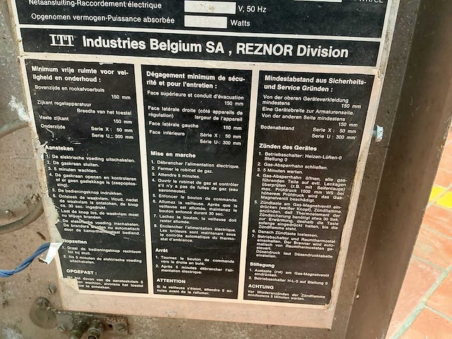 Reznor ub75he industriële luchtverwarmer - afbeelding 8 van  8