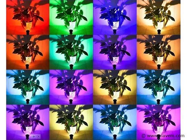 Rgb led-spot – ip54waterdicht – aluminium – ø60 mm – inclusief lamp (x6) - afbeelding 3 van  4