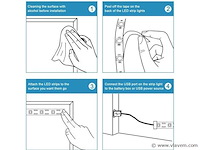 Rgb led strip 5m . complete kit met afstandsbediening en adapter (x10) - afbeelding 4 van  5